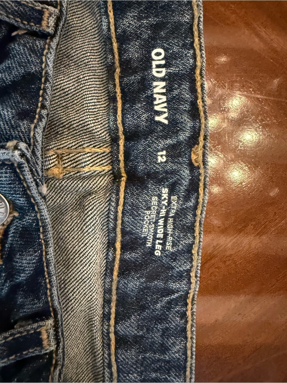 Old Navy Men’s Skinny Jeans - Indigo Blue with Contrast Stitching
